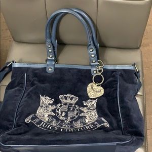 Juicy Couture Navy Blue Tote Bag
